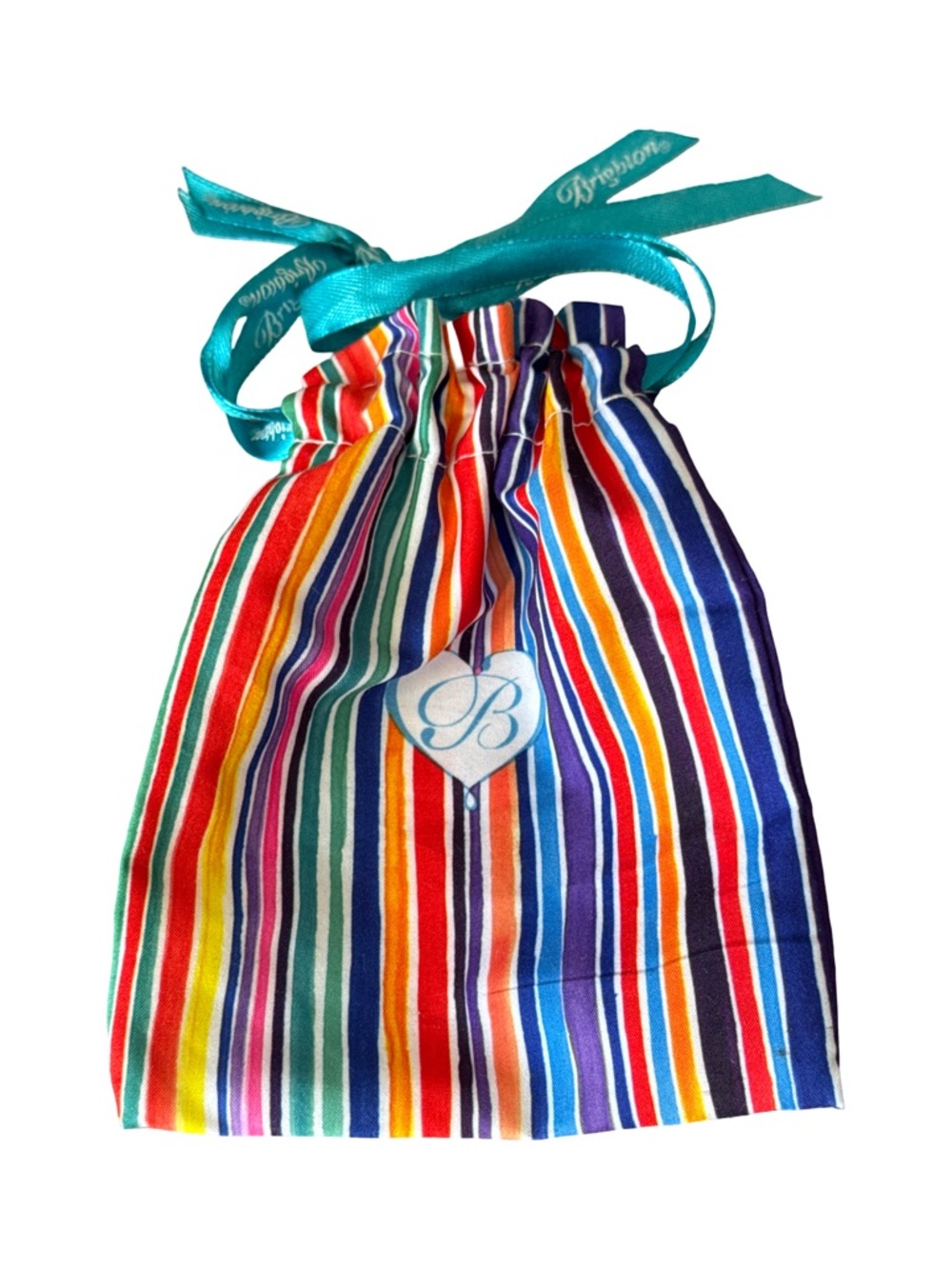 Brighton Multicolor Striped Drawstring Pouch